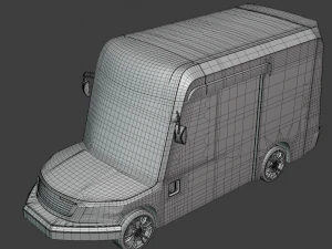 Oshkosh delivery van 3D Model