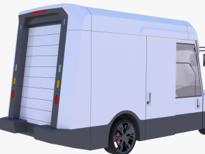 Oshkosh delivery van 3D 모델