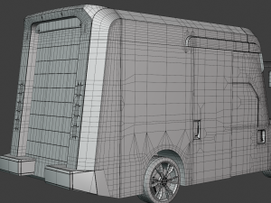 Oshkosh delivery van 3D 모델