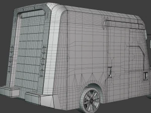 Oshkosh delivery van 3D Model