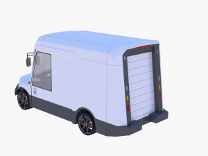 Oshkosh delivery van 3D 모델