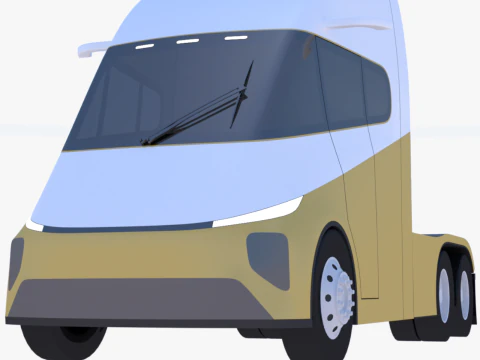 Future truck exterior 3D Model
