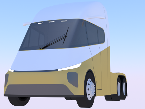 Future truck exterior Modelo 3D