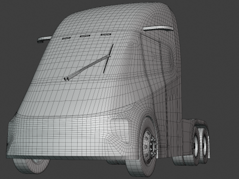 Future truck exterior Modelo 3D