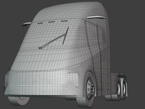 Future truck exterior 3D Model