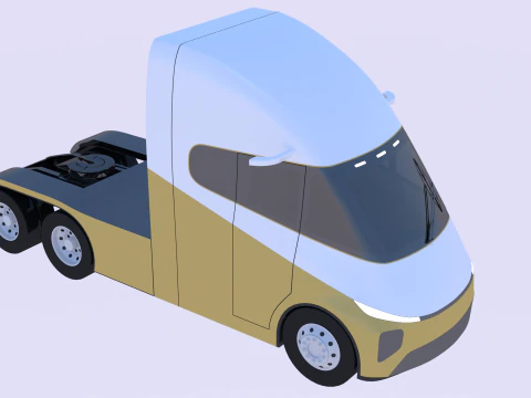 Future truck exterior 3D Model