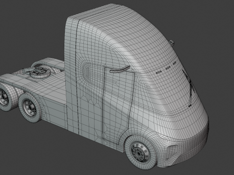 Future truck exterior Modelo 3D