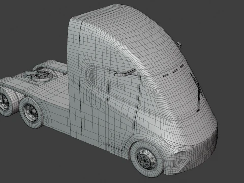 Future truck exterior 3D Model