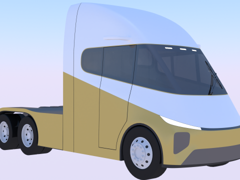 Future truck exterior Modelo 3D