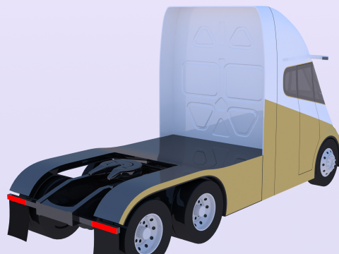 Future truck exterior Modelo 3D