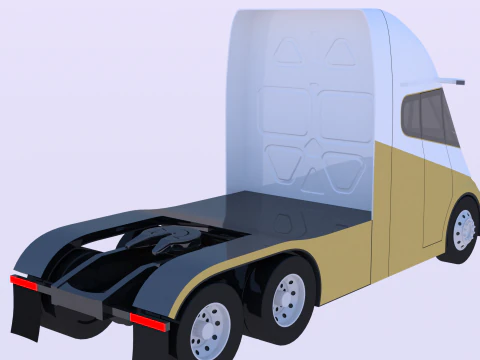 Future truck exterior 3D Model