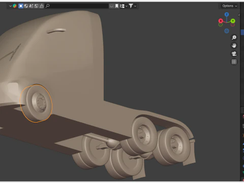 Future truck exterior 3D Model