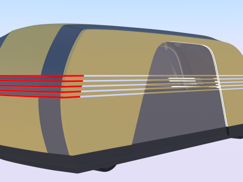Tesla Robovan exterior 3Dモデル