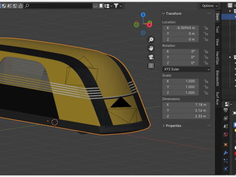 Tesla Robovan exterior 3D Model