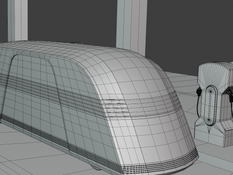 EV charger with Robovan 3Dモデル