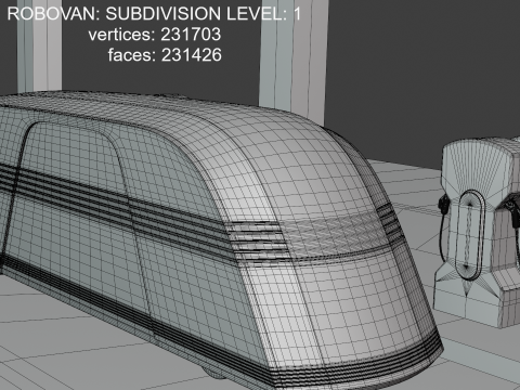 EV charger with Robovan 3Dモデル