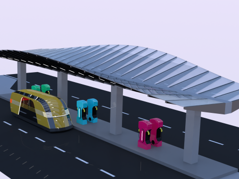 EV charger with Robovan 3Dモデル