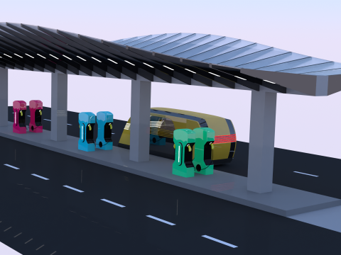 EV charger with Robovan 3Dモデル