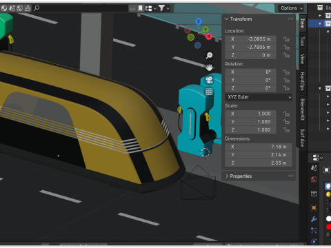 EV charger with Robovan 3Dモデル