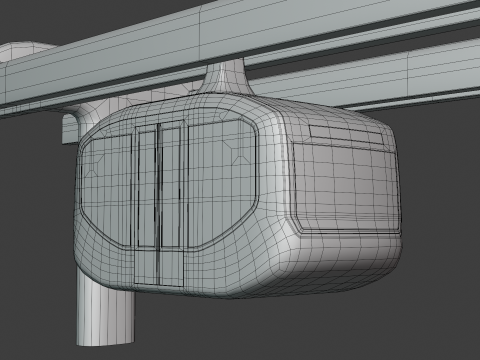 Elevated train concept 3D 모델