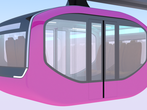 Elevated train concept 3D 모델