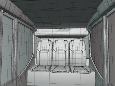 Elevated train concept 3D 모델