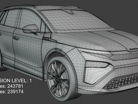 Skoda Elroq exterior Model 3D
