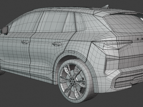 Skoda Elroq exterior Model 3D
