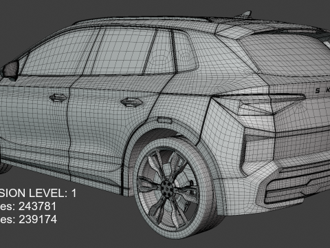 Skoda Elroq exterior Model 3D