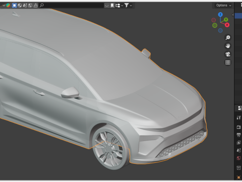 Skoda Elroq exterior Model 3D