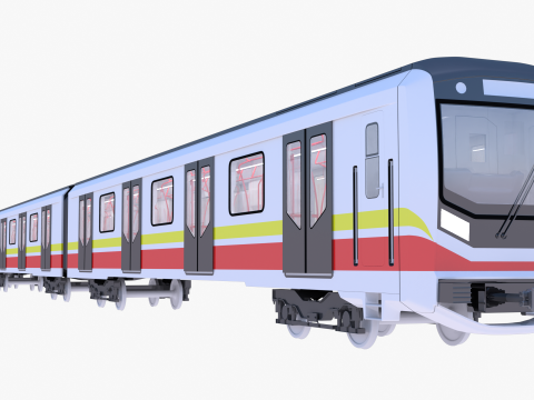 Sofia metro train 3D 모델