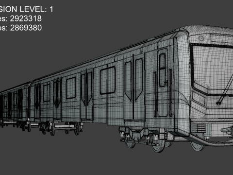 Sofia metro train 3D 모델