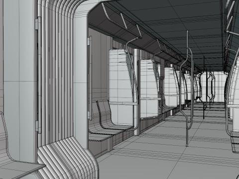 Sofia metro train 3D 모델
