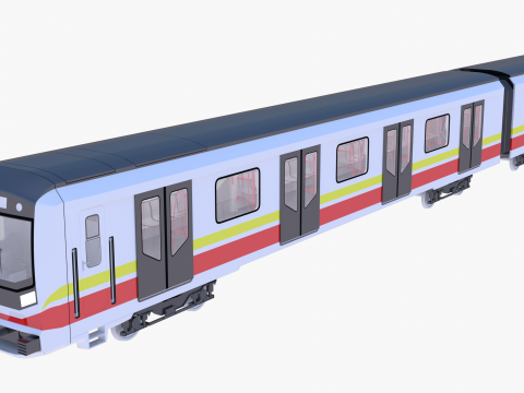 Sofia metro train 3D 모델