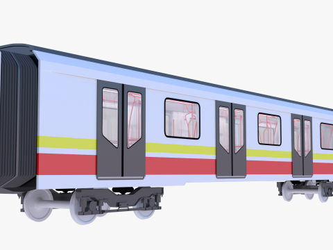 Sofia metro train 3D 모델