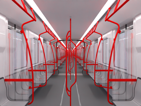 Sofia metro train 3D 모델