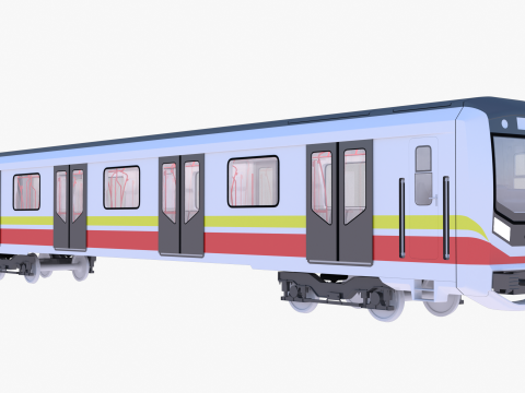 Sofia metro train 3D 모델