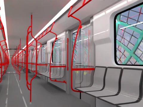 Sofia metro station 3D Model