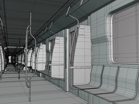 Sofia metro station 3D Model