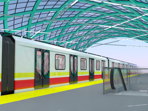 Sofia metro station 3D 模型