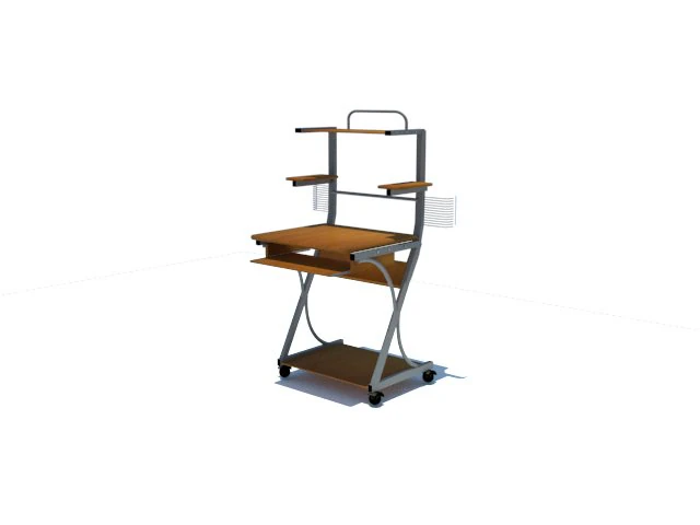 computer desk 3D Model .c4d .max .obj .3ds .fbx .stl .blend 
