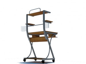 computer desk Modelo 3D
