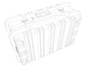 grenade suitcase Modelo 3D