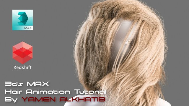 Animating realistic female hair with 3d Max and Redshift 