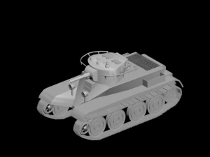 bt5 light soviet tank 3D Model