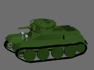 bt5 легкий радянський танк 3D Модель