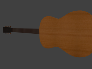 classic guitar 3D मॉडल