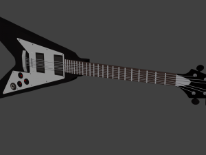 metal guitar 3D Model
