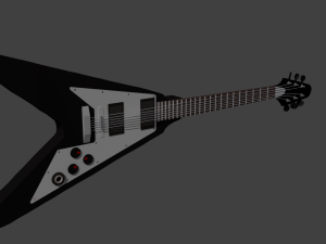 metal guitar 3D Model