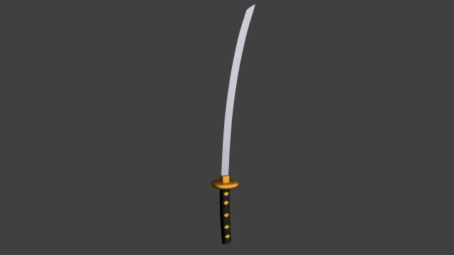 katana 3D Model .c4d .max .obj .3ds .fbx .stl .blend